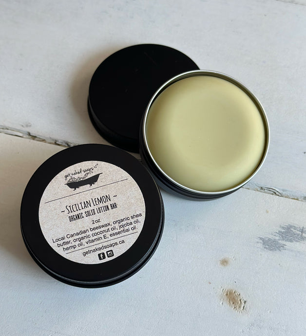 Sicilian Lemon Organic Lotion Bar